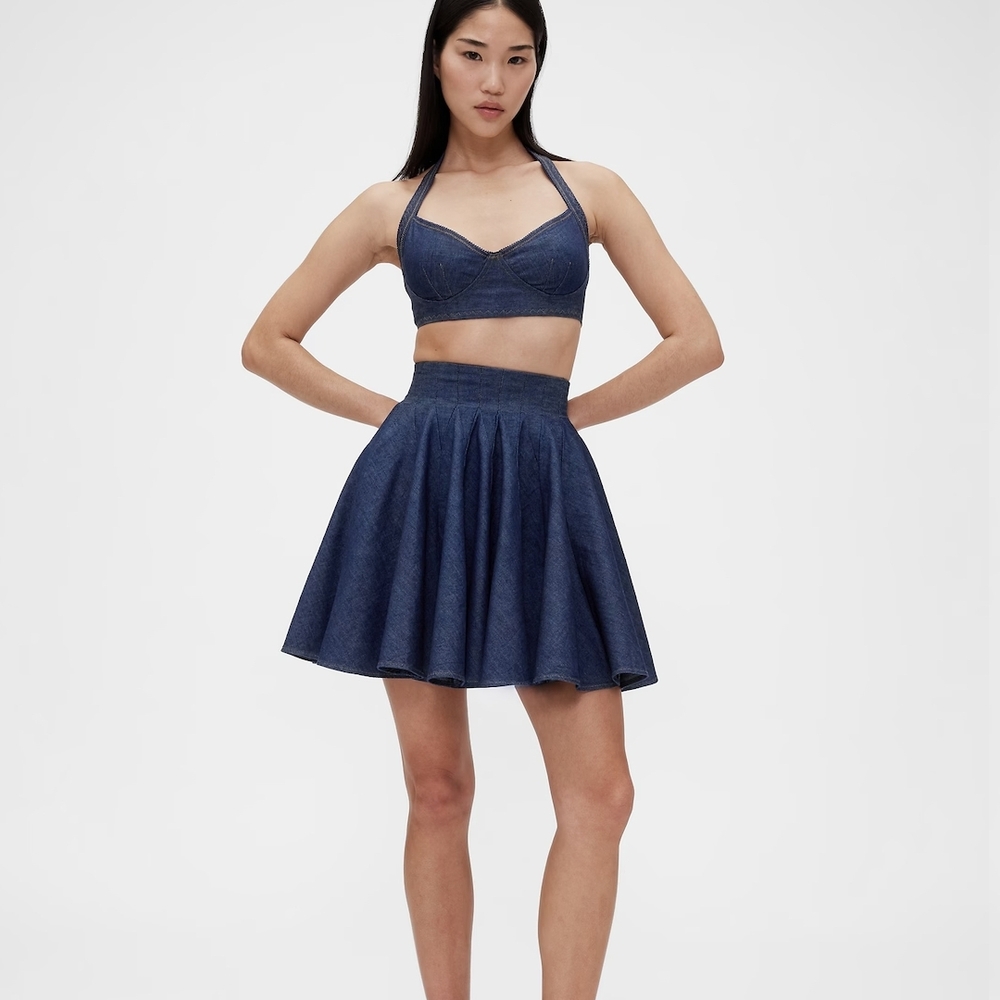GAP Dark Blue Skater Skirt